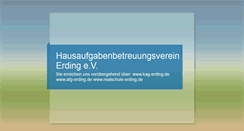 Desktop Screenshot of hausaufgabenbetreuung-erding.de