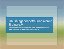 Tablet Screenshot of hausaufgabenbetreuung-erding.de